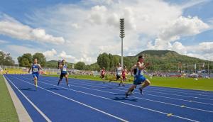 Sprintrennen im Ernst-Abbe-Sportfeld